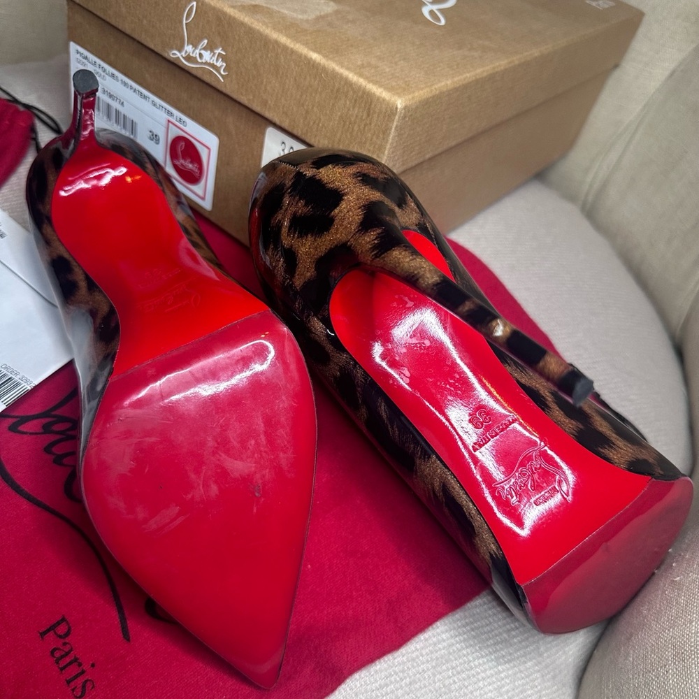 Christian Louboutin Brown Leopard Heels - Picture 4 of 7
